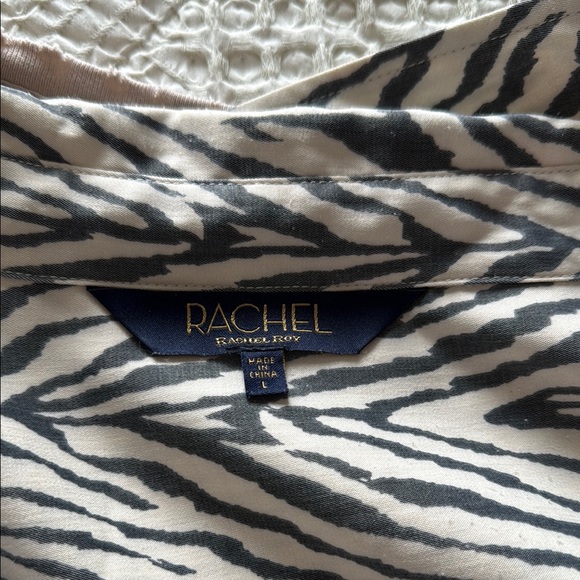 Zebra Print Button-Up Shirt - Picture 5 of 5
